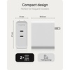 image:imageMophie Speedport70 GAN USBC Charger Block  70W Fast Wall Charger 2 USBC PD Ports Compact Foldable Prongs Made with Recycled Materials for Smartphones Tablets Headphones100W